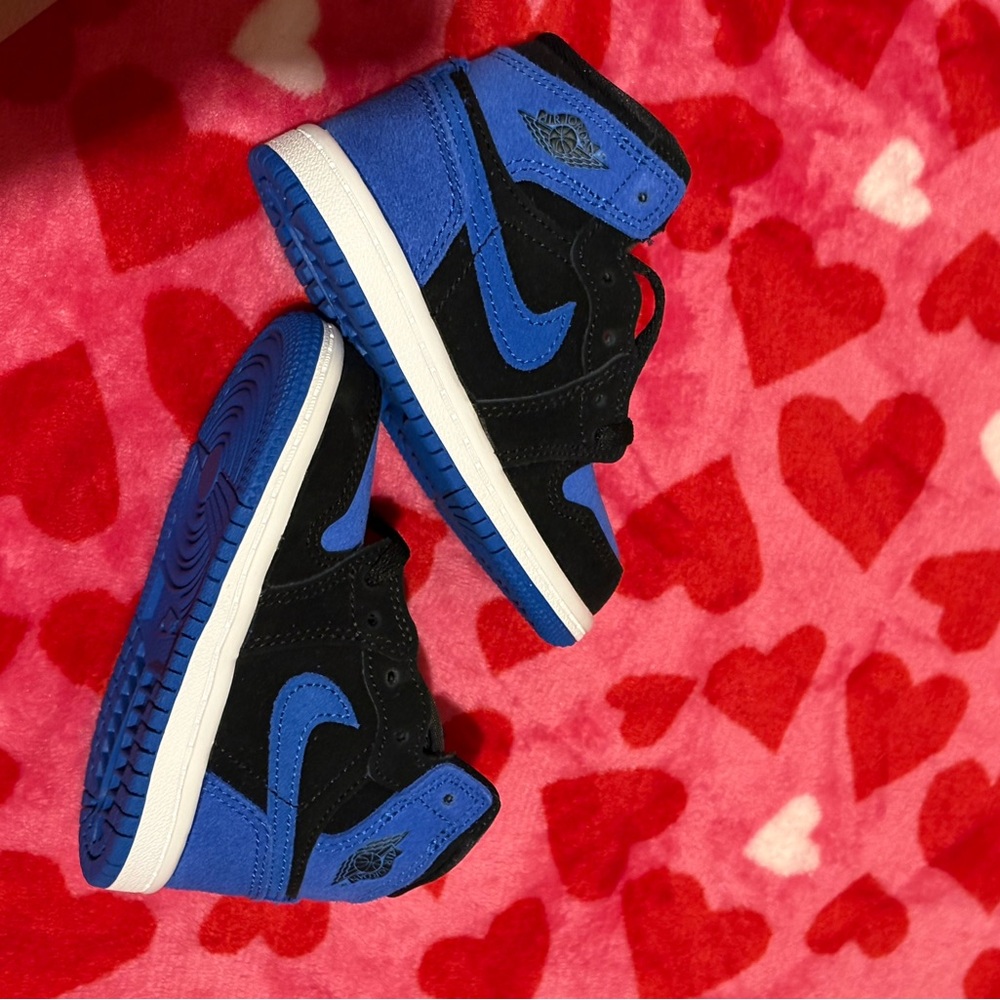 Jordan 1 Retro High OG TD in Black, Royal Blue, and White